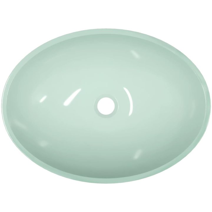 Handfat glas 50x37x14 cm vit vidaXL – bild 5