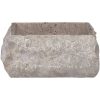 Handfat grå 30x30x13 cm marmor vidaXL – miniatyr 2