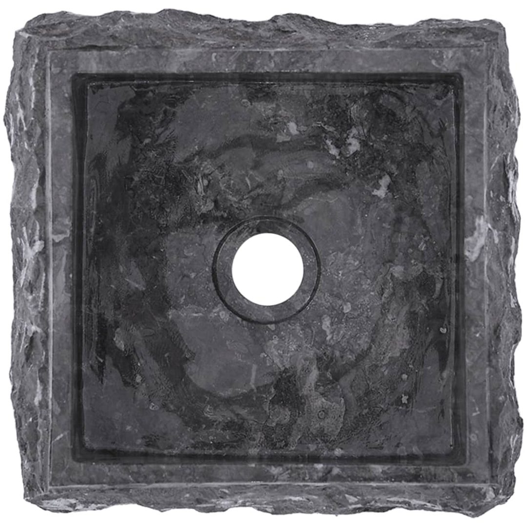 Handfat grå 30x30x13 cm marmor vidaXL – bild 11