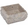 Handfat grå 30x30x13 cm marmor vidaXL – miniatyr 3