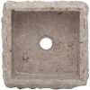 Handfat grå 30x30x13 cm marmor vidaXL – miniatyr 4