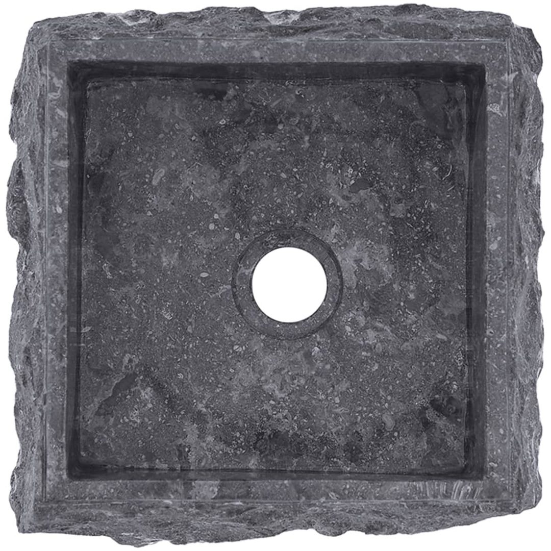 Handfat grå 30x30x13 cm marmor vidaXL – bild 8