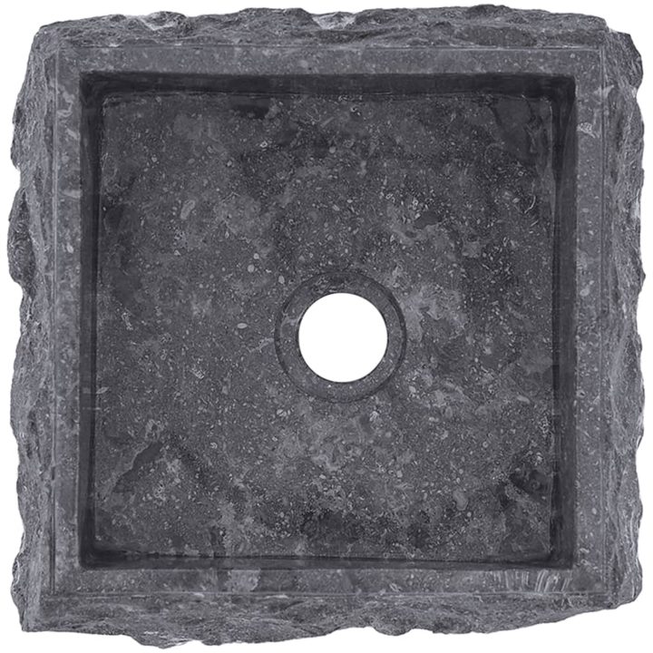 Handfat grå 30x30x13 cm marmor vidaXL – bild 8