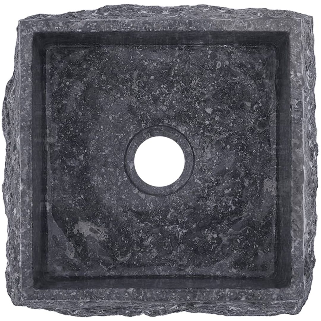 Handfat grå 30x30x13 cm marmor vidaXL – bild 9