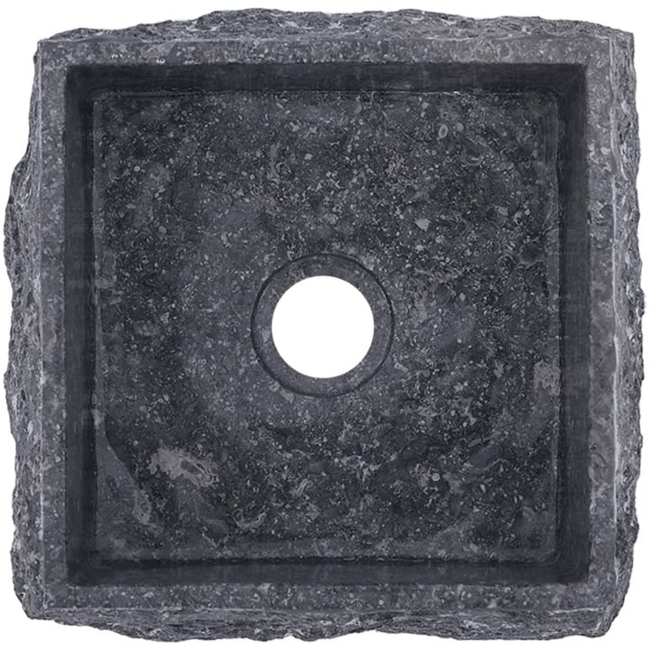 Handfat grå 30x30x13 cm marmor vidaXL – bild 9