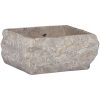 Handfat grå 30x30x13 cm marmor vidaXL – miniatyr 1