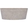 Handfat grå ⌀40x15 cm marmor vidaXL – miniatyr 3