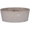 Handfat grå ⌀40x15 cm marmor vidaXL – miniatyr 1