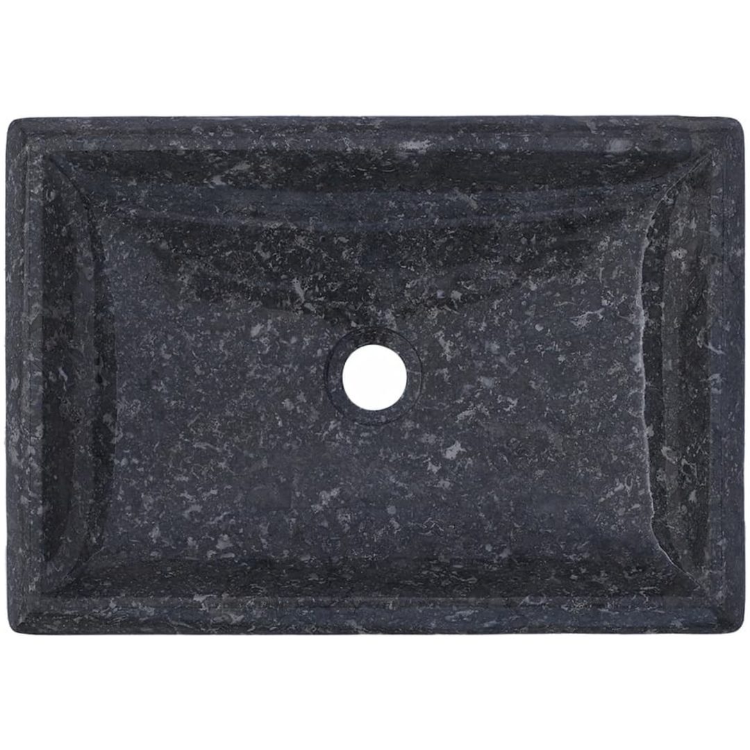 Handfat grå 50x35x10 cm marmor vidaXL – bild 11