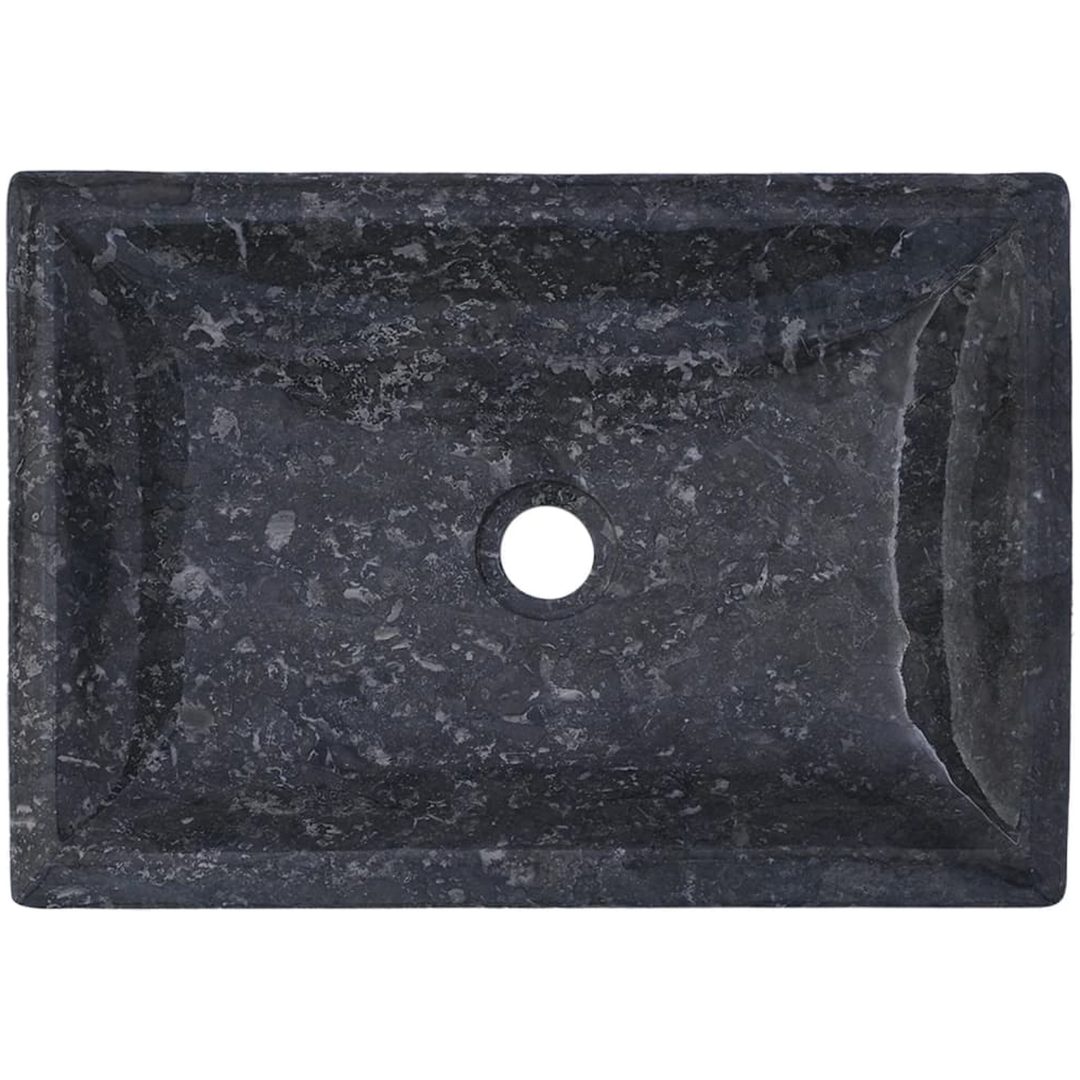 Handfat grå 50x35x10 cm marmor vidaXL – bild 12