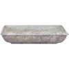 Handfat grå 50x35x10 cm marmor vidaXL – miniatyr 3