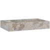 Handfat grå 58x39x10 cm marmor vidaXL – miniatyr 2
