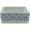 Handfat grå och blå rektangulär 46x35,5x13 cm keramik vidaXL – miniatyr 5