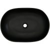Handfat grå och svart oval keramik vidaXL 59 x 40 x 14 cm – miniatyr 6