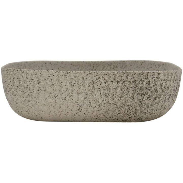 Handfat grå rektangulär keramik vidaXL 48 x 37.5 x 13.5 cm – bild 3