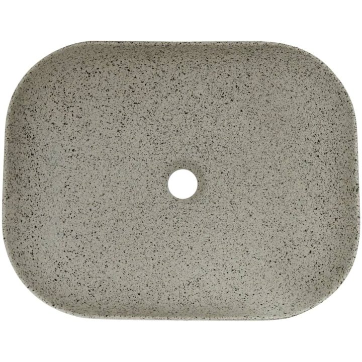 Handfat grå rektangulär keramik vidaXL 48 x 37.5 x 13.5 cm – bild 6