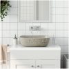 Handfat grå rektangulär keramik vidaXL 48 x 37.5 x 13.5 cm – miniatyr 1