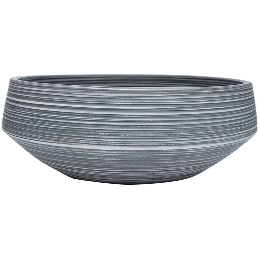 Handfat grå rund Φ41x14 cm keramik vidaXL – bild 2