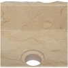 Handfat gräddvit 30x30x13 cm marmor vidaXL – miniatyr 8