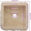 Handfat gräddvit 30x30x13 cm marmor vidaXL – miniatyr 10