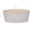 Handfat gräddvit ⌀40x15 cm marmor vidaXL – miniatyr 6