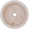 Handfat gräddvit ⌀40x15 cm marmor vidaXL – miniatyr 7