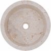 Handfat gräddvit ⌀40x15 cm marmor vidaXL – miniatyr 8