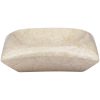 Handfat gräddvit 50x35x10 cm marmor vidaXL – miniatyr 4