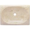 Handfat gräddvit 50x35x10 cm marmor vidaXL – miniatyr 5