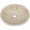 Handfat gräddvit 53x40x15 cm marmor vidaXL – miniatyr 5