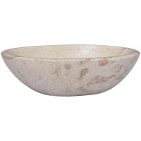 Handfat gräddvit 53x40x15 cm marmor vidaXL