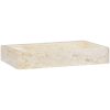 Handfat gräddvit 58x39x10 cm marmor vidaXL – miniatyr 2