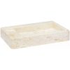 Handfat gräddvit 58x39x10 cm marmor vidaXL – miniatyr 1