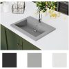 Handfat granit 600x450x120 mm grå vidaXL – miniatyr 3