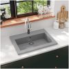 Handfat granit 600x450x120 mm grå vidaXL – miniatyr 1
