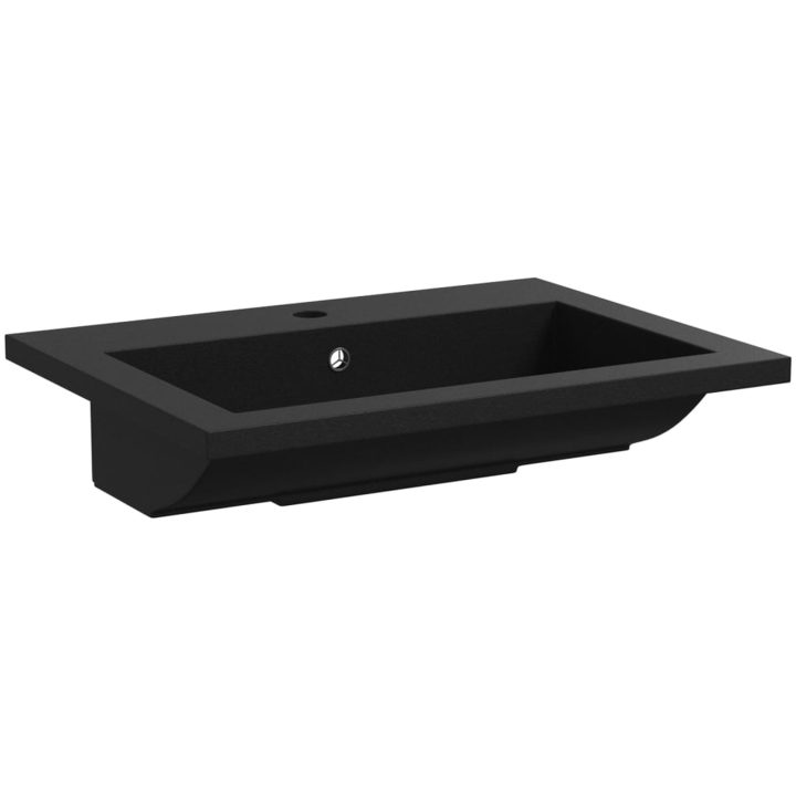Handfat granit 600x450x120 mm svart vidaXL – bild 4