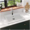 Handfat granit 600x450x120 mm vit vidaXL – miniatyr 1