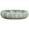 Handfat grön oval keramik vidaXL 59 x 40 x 15 cm – miniatyr 3