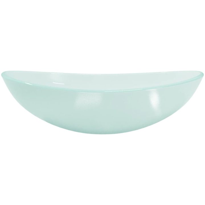Handfat härdat glas 54,5x35x15,5 cm frostat vidaXL – bild 3