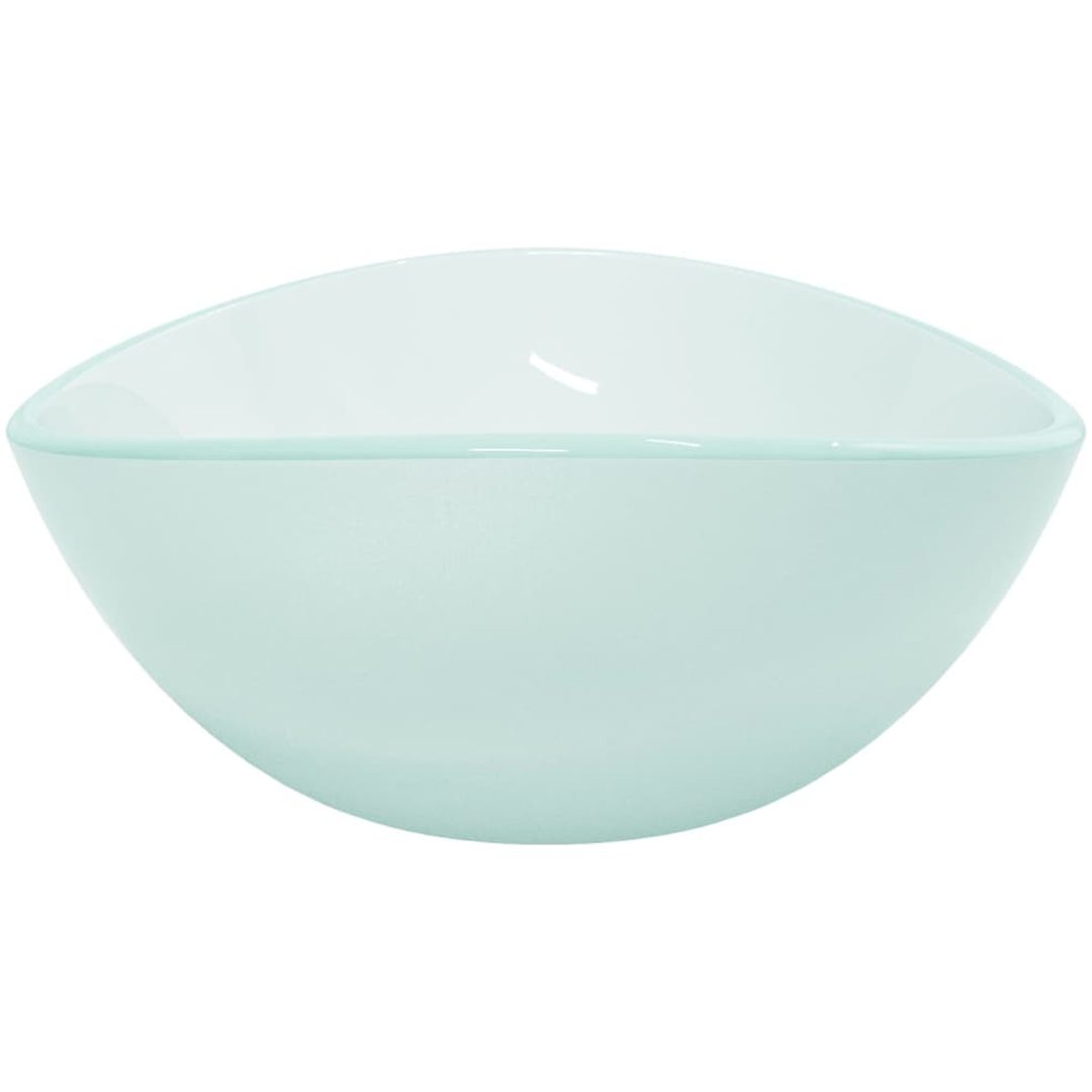 Handfat härdat glas 54,5x35x15,5 cm frostat vidaXL – bild 4