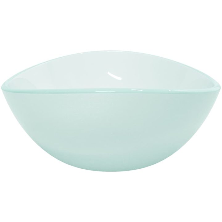Handfat härdat glas 54,5x35x15,5 cm frostat vidaXL – bild 4