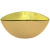 Handfat härdat glas 54,5x35x15,5 cm gyllene vidaXL – miniatyr 4