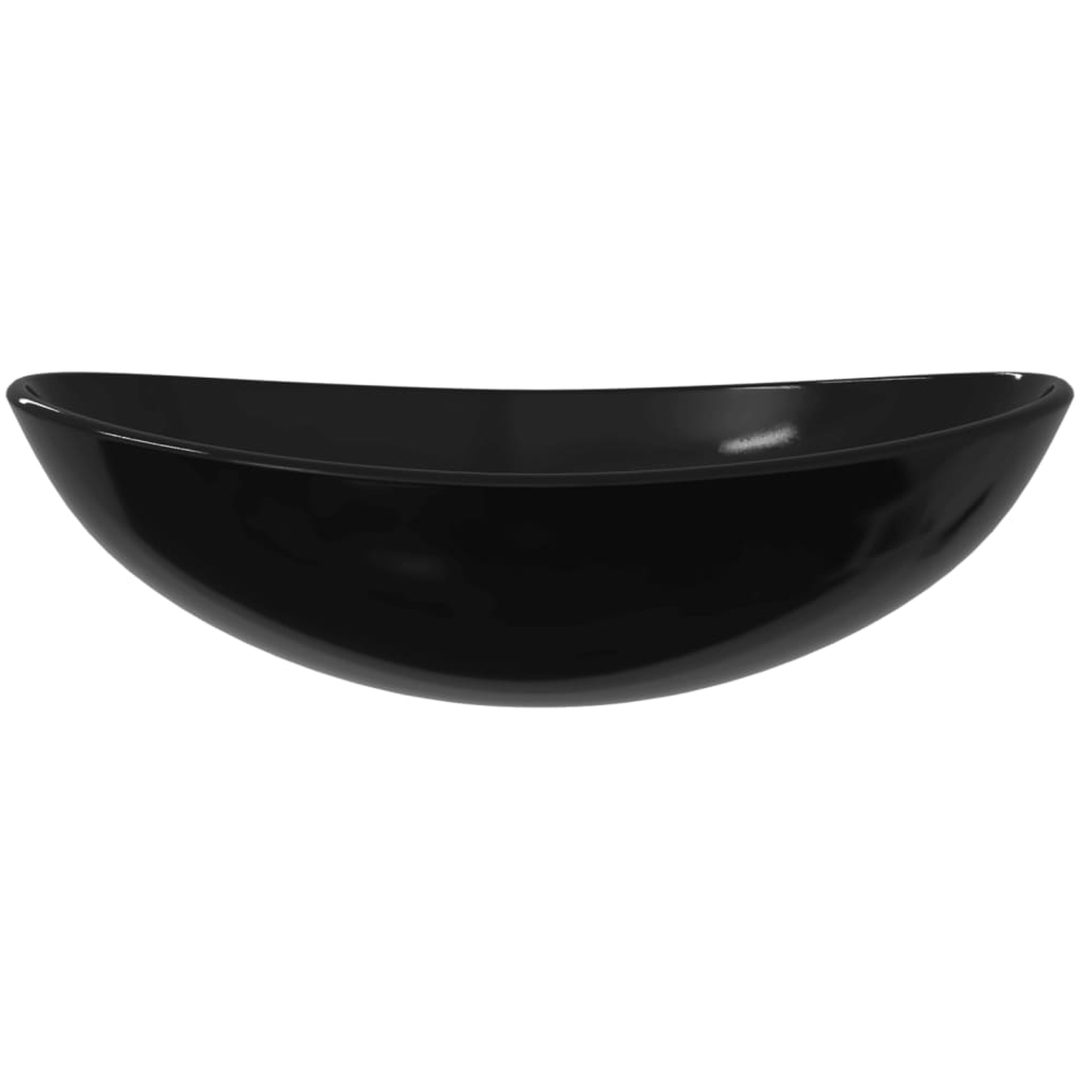 Handfat härdat glas 54,5x35x15,5 cm svart vidaXL – bild 3