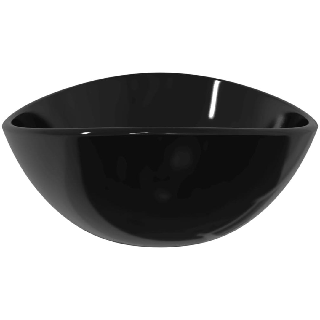 Handfat härdat glas 54,5x35x15,5 cm svart vidaXL – bild 4