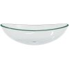 Handfat härdat glas 54,5x35x15,5 cm transparent vidaXL – miniatyr 3