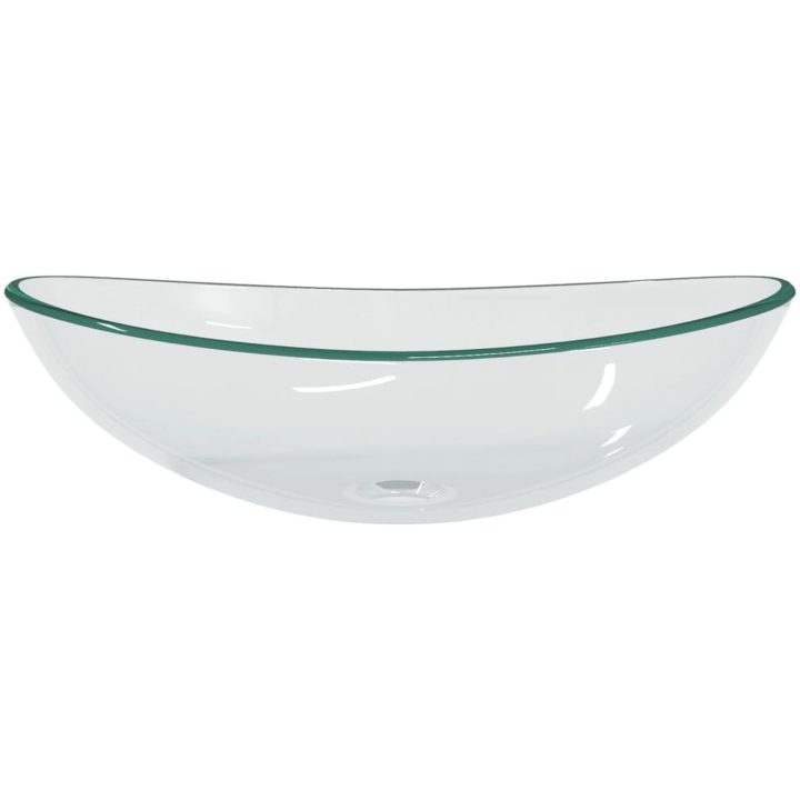 Handfat härdat glas 54,5x35x15,5 cm transparent vidaXL – bild 3