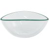 Handfat härdat glas 54,5x35x15,5 cm transparent vidaXL – miniatyr 4