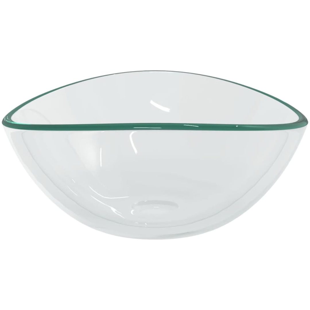 Handfat härdat glas 54,5x35x15,5 cm transparent vidaXL – bild 4