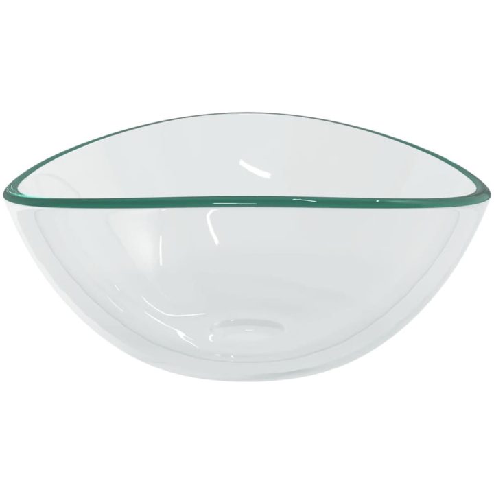 Handfat härdat glas 54,5x35x15,5 cm transparent vidaXL – bild 4
