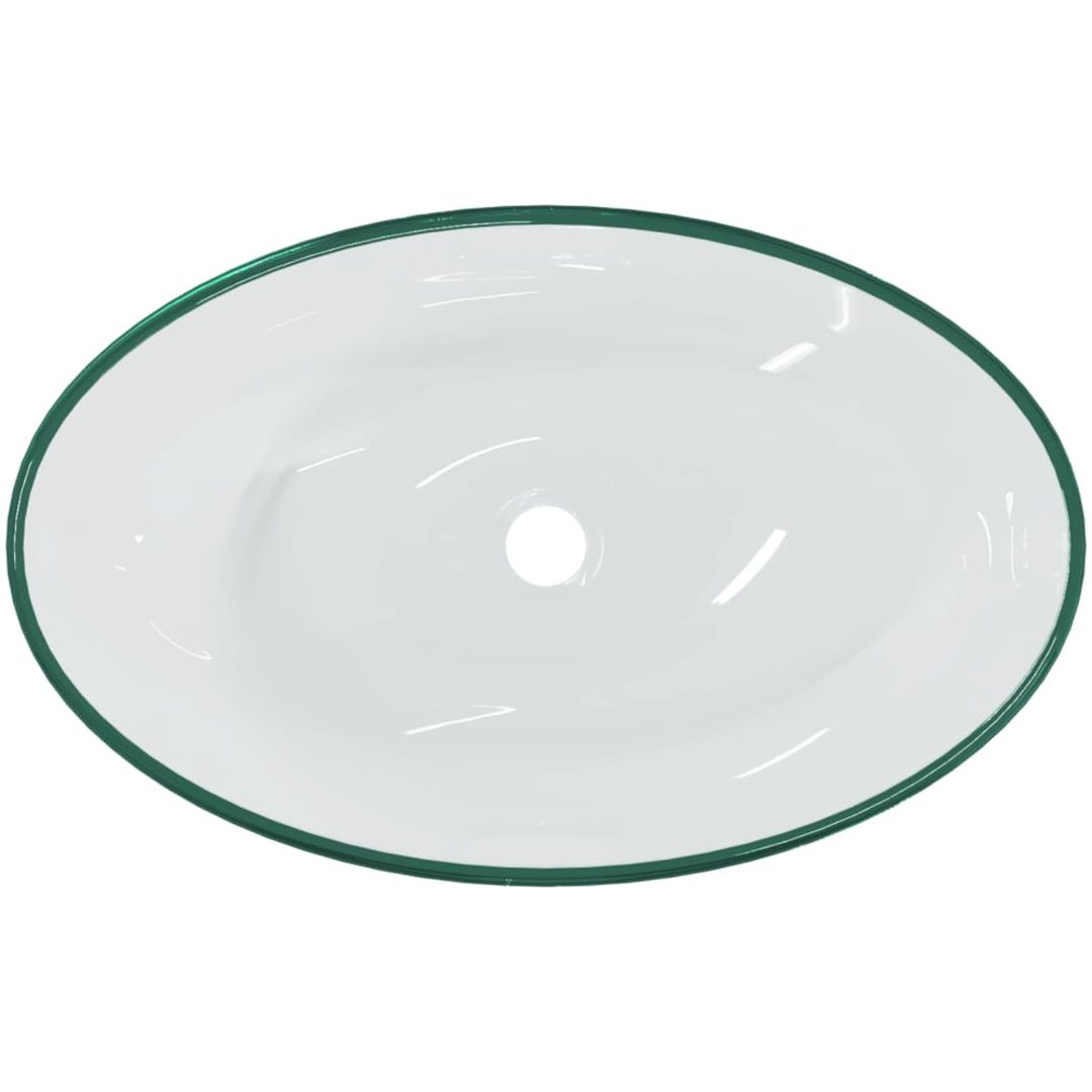 Handfat härdat glas 54,5x35x15,5 cm transparent vidaXL – bild 5